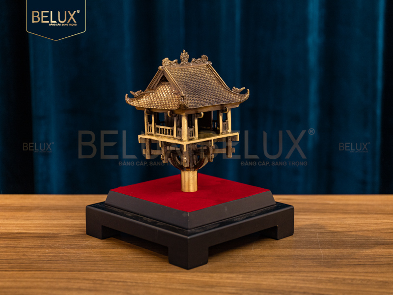 Mô hình chùa một cột bằng đồng